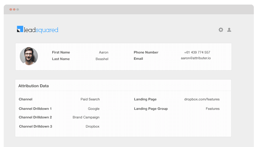 leadsquared crm profile