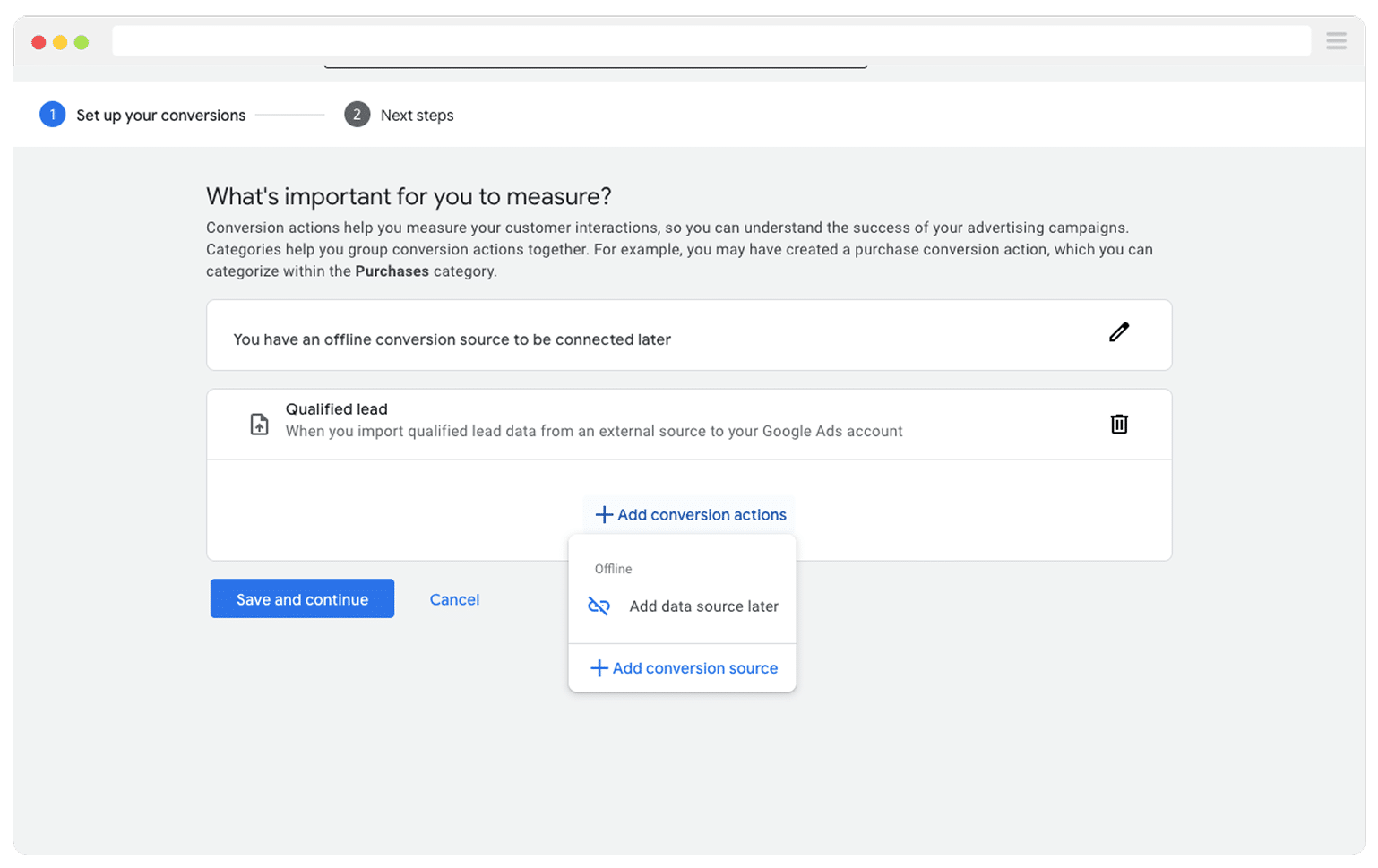Offline Conversion Data Source