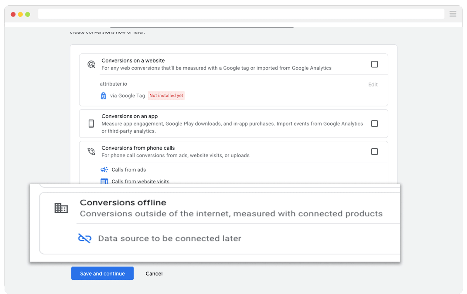 Offline Conversions Setup