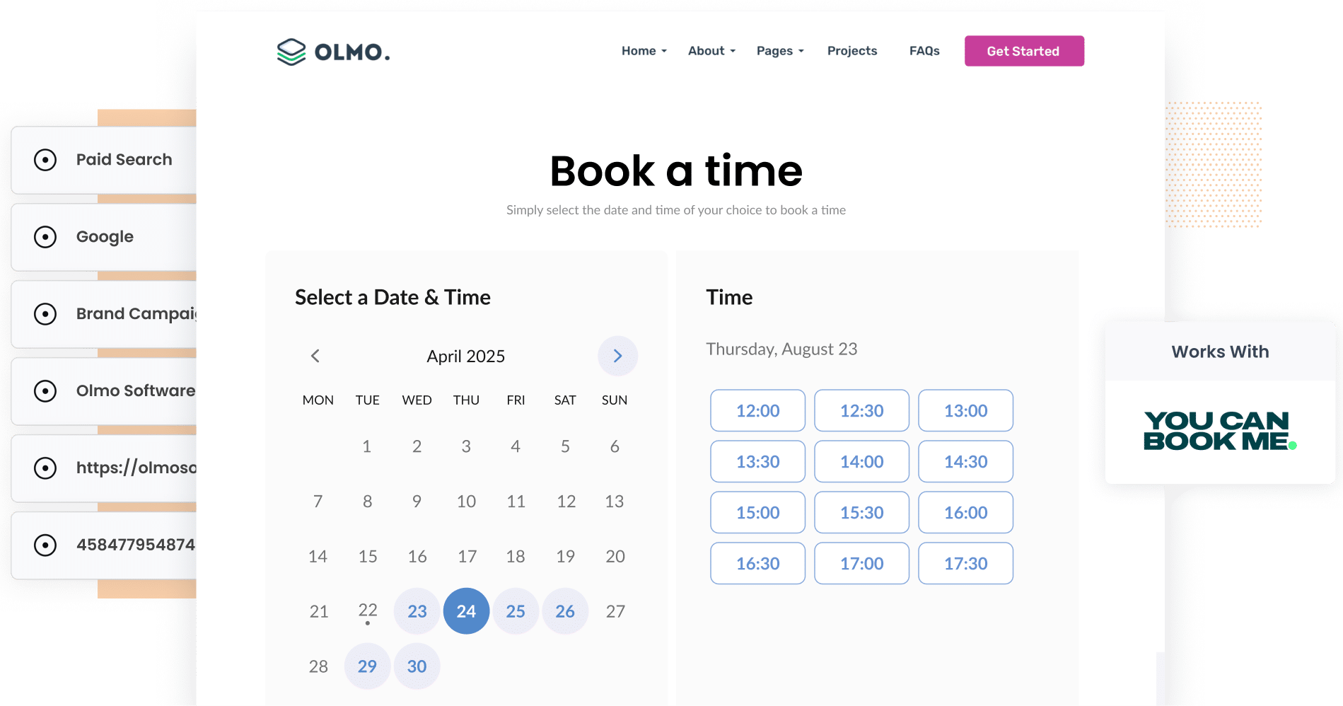 YouCanBookMe - GCLID