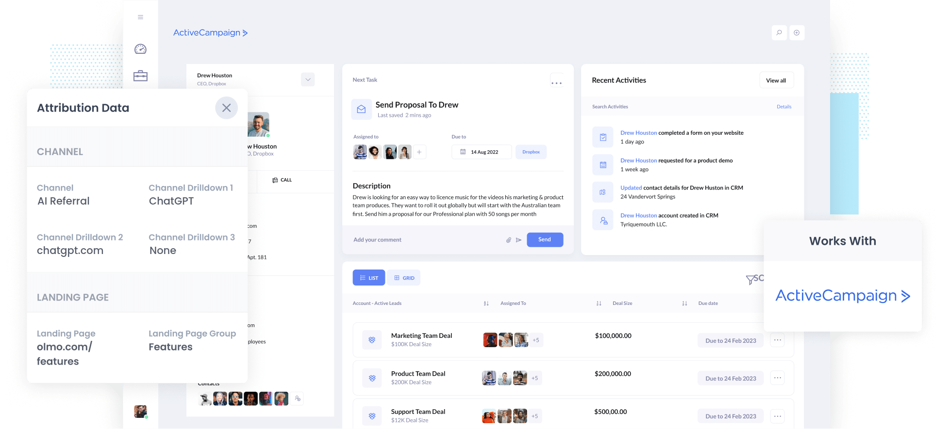 Track leads & customers from AI in ActiveCampaign