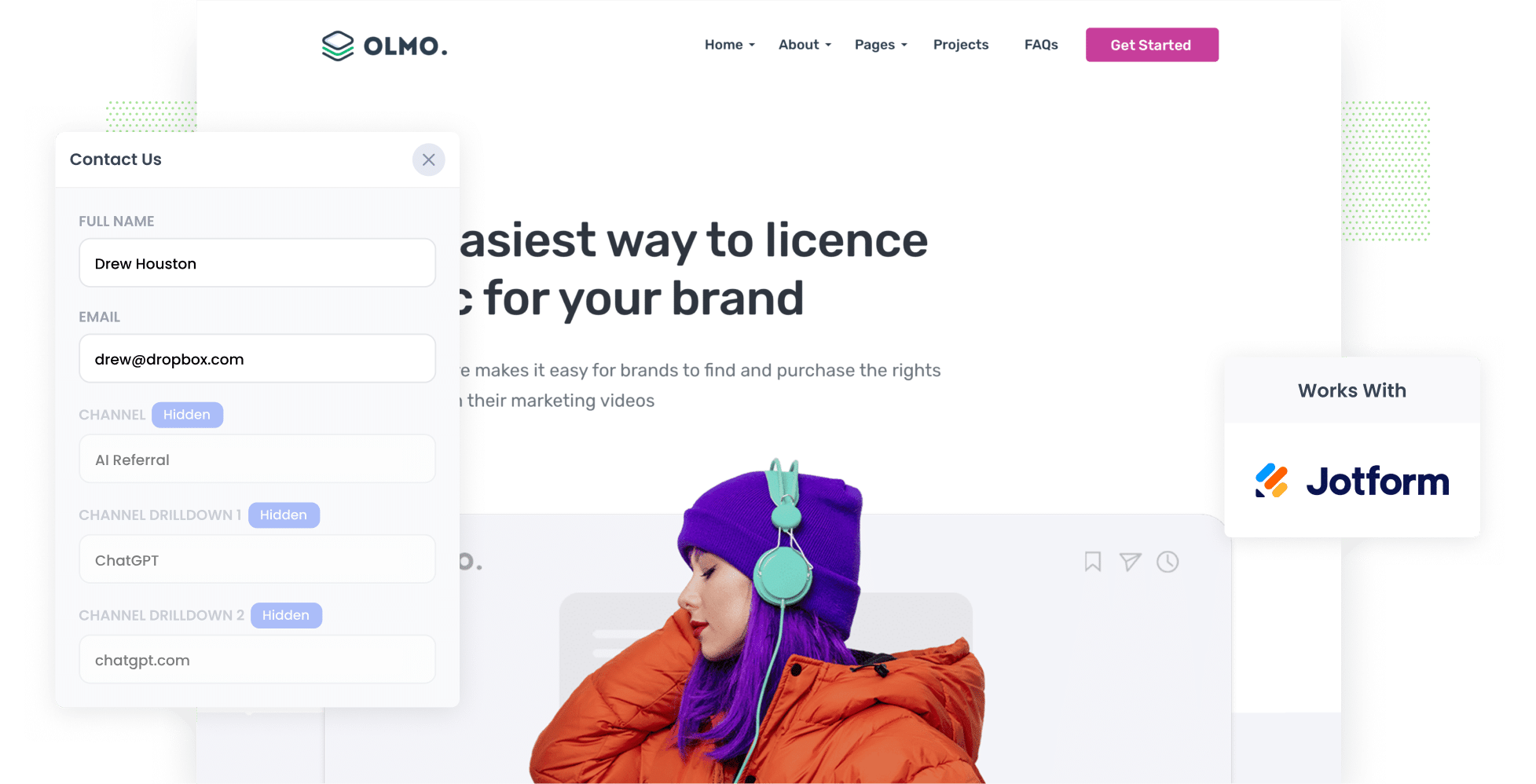 Track leads & customers from AI in Jotform
